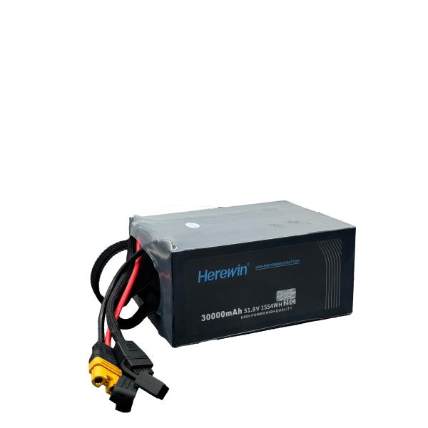 30000mAh Herewin Intelligent Flight Battery 14 S 51.8 V 25C LiPo UAV Battery In Soft Pack