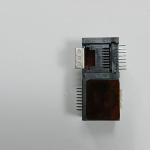 Single Port Shielded SMT RJ45 Connector R / A 50 U" Gold Plating Contact