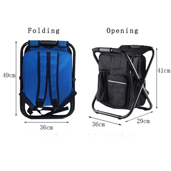 Backpack Type Foldable Camping Chair , Leisure Outdoor Camping Chairs