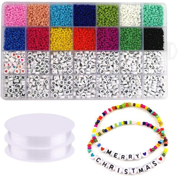 5000pcs Acrylic Beads for Bracelets 26 Letters DIY Beads Chain Thigh Chain for Women Big Snake Pendants Leg Chain Body Jewelry