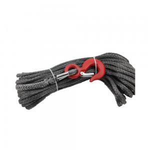 China 5/16 x 100' Gray Synthetic Winch Line Cable Rope Sheath Hook Available on sale