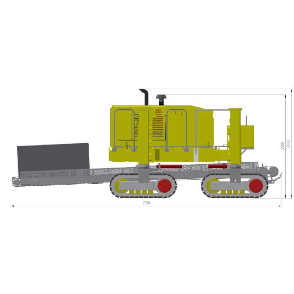 High Pressure Common Rail Control Slipform Paver For National III Emission