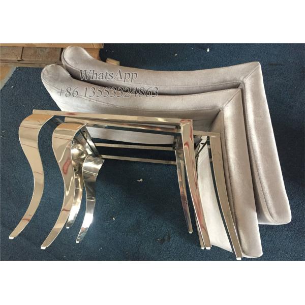 Grey Stainless Steel Dining Chair in Furniture Manufacturer (YS-6)