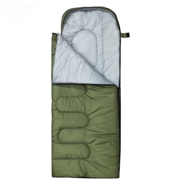 Adult Thermostatic Waterproof Sleeping Bag Cold Resistant 190T for Mountaineering