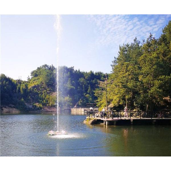 long uselife Stainless colorful RGB led light musical large outdoor water fountain