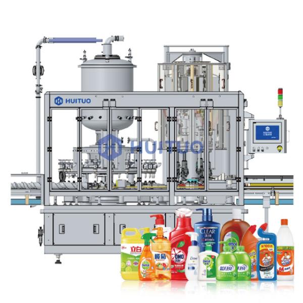 Huituo rotary liquid bottle filling and chuck capping machine monoblock designed to simplify your bottling line