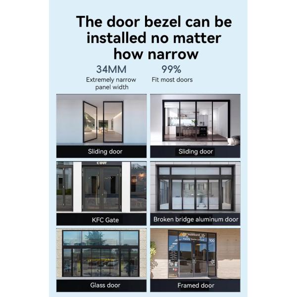 Qleung S960 Digital Glass Door Lock With Fingerprint Recognition Password Card Key Phone APP