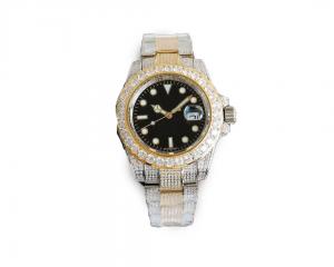 China Elegant Crystal Quartz Powered Watches With Stainless Steel Band on sale