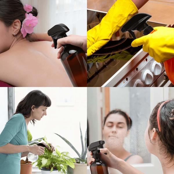 Black 28/400 Chemical Trigger Sprayers House Or Hair Cleaning Use