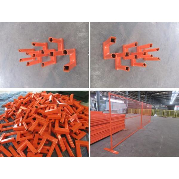 Orange Temporary Fencing Panels Rental For Theft Prevention / Crowd Control