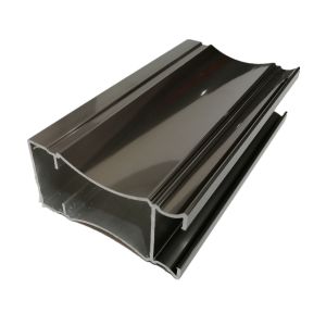 High Glossy Machined Champagne Anodized Aluminium Extrusion Profiles