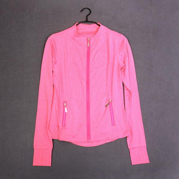 CPG Global Women Multi-Colors Outdoor Polyester Sexy Slim Fit Long Sleeves Gym Running Sports Jacket Small-Large C06