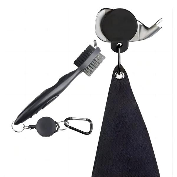 2025 Hot Sale Blue Microfiber Waffle Sport Microfiber Golf Towel With Magnetic