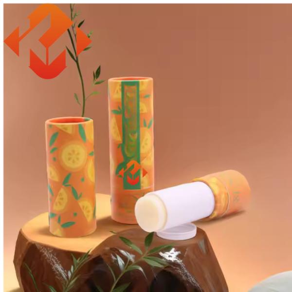 Custom Cardboard Lip Balm Tube UV Protection Sustainable Multifunctional
