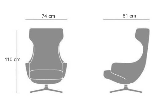 Modern Office Furniture Fabric Sofa repos lounge Chair Leisure Recliners Living Room Chair