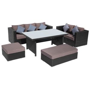 China UV Protection PE Rattan Outdoor Wicker Sofa Set on sale