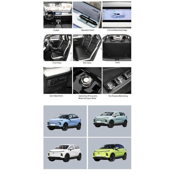 Auto Used Geely Car 401km Compact SUV Hybrid Vehicles Geometry E