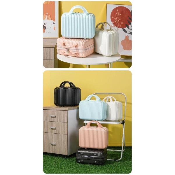 Travel luggage Sets, cosmetic case set, Scratch-Resistant And Wear-Resistant PVC Material, Large Capacity Suitcase, Silent Pulley + Combination Lock