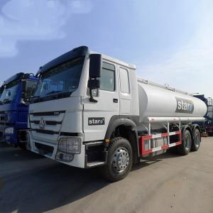 China White HOWO 20000L 6×4 Oil Tanker Truck Diesel Fuel Type Manual Transmission on sale