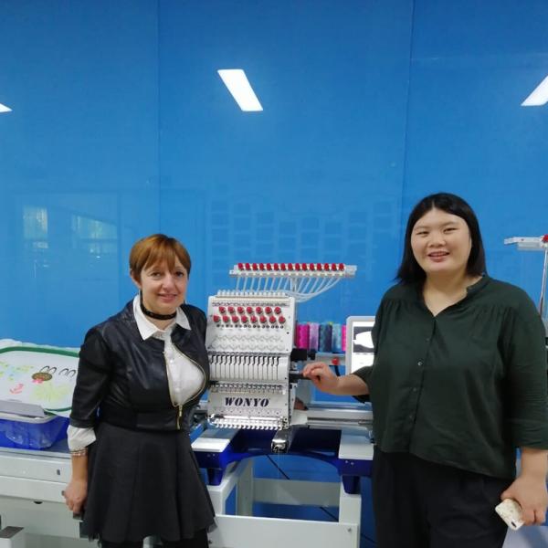 Wonyo Industrial 2 Head Embroidery Machine