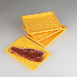 Yellow Hengmaster Plastic Disposable Vegetable Tray For Meat Seafood