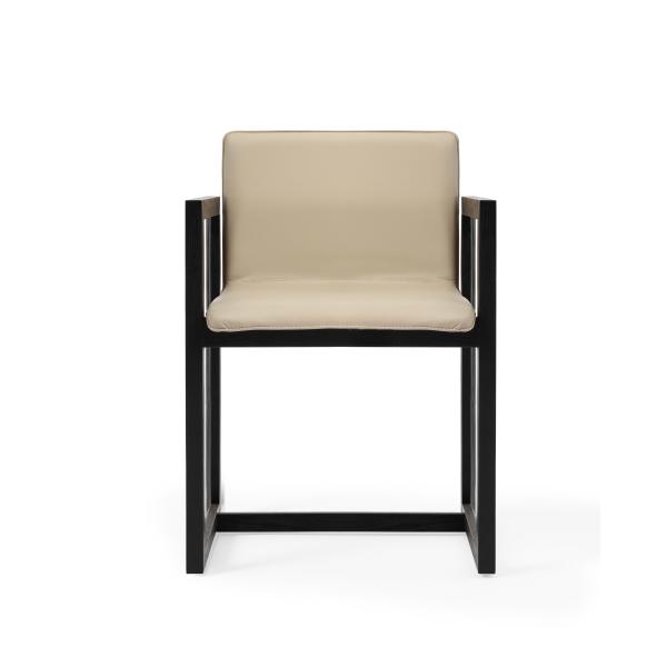 Modern Office Solid Wood Chair Armchair Type Brown Color