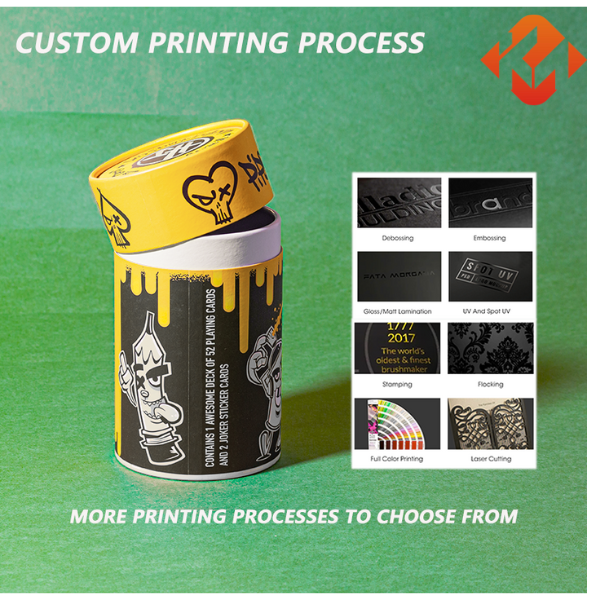 Environmentally friendly craft packaging tea paper tube customized cylindrical