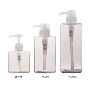 Quality White 300ml Clear Plastic Cosmetic Jars , Amber Plastic Makeup Jars For Lotion for sale
