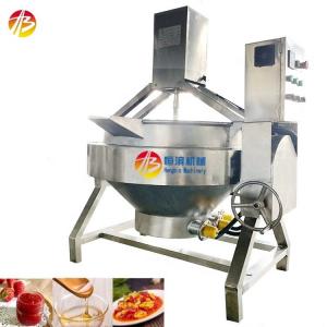 China 200kg per batch Stainless Steel Jacket Cooking Kettle for Commercial Food Cooking on sale