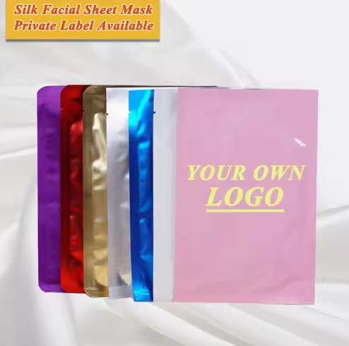 OEM / ODM Custom Design Private Label Hydrating Moisturizing Vitamin C Face Sheet Mask for Face with Custom Logo