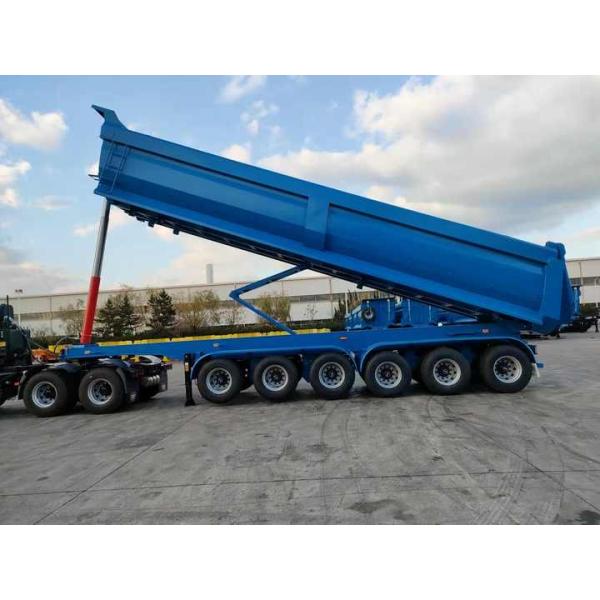 CIMC mechanical suspension Dual air brake system payload 70T allows goods to be unloaded from the side Tri-axle Tipper Trailer