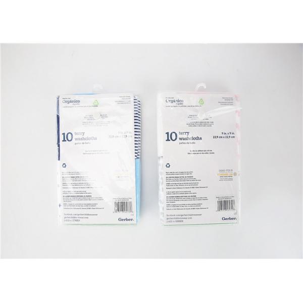 10pk Knit Washcltoh Baby Bath Washcloths Super Weather Ability Color Magnet