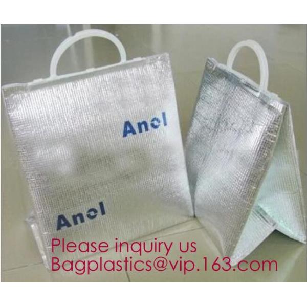 Foldable Lunch Insulated Cooler Bag Heated Food Delivery Bag Thermal Pizza Delivery Cooler Bag