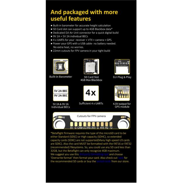 SpeedyBee F7 UVA Drone Flight Controller Accessories 7 Inch