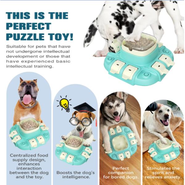 Multi Functional Dog Puzzle Bowl Customized Maze Dog Bowl Sustainable