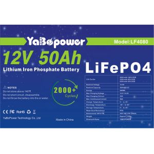 12v 50ah Lifepo4 Rechargeable Battery Pack 2000 Deep Cycles