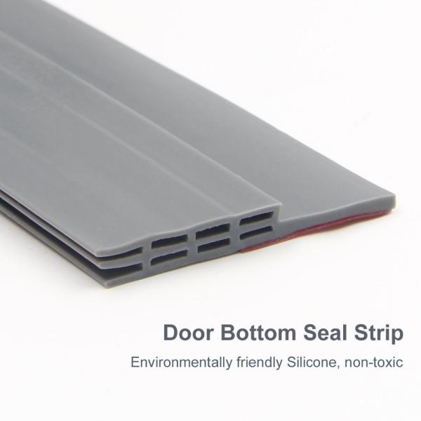 Black Silicone Door Weather Stripping Door Draft Stopper with Material Sample 5-7days