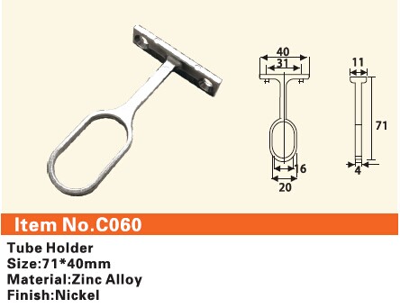 C060 Furniture connecting fittings:Tube Holder