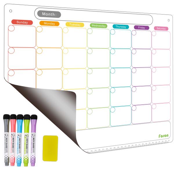 Buy Whiteboard Planner Magnetic Weekly Calendar For Refrigerator at wholesale prices