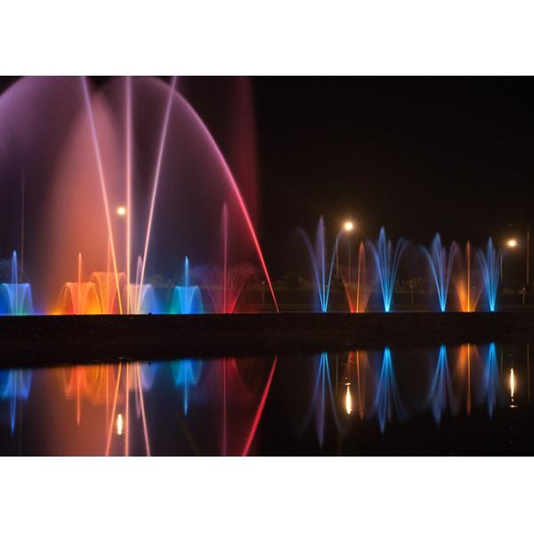 Modern Saudi Arabia Riyadh Music Dancing Fountain With Colourful Light