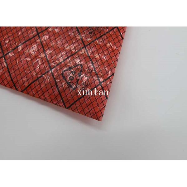 Flat Shiny Printed Bubble Mailers Red For Long - Distance Transportation