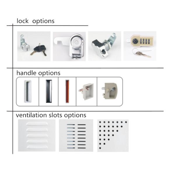 Stable Performance 9 Door Steel medicine display cabinet , Home Clothing Metal Storage Locker
