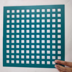 Quality Aluminum Galvanized 2mm Square Perforated Metal Sheet 4x8 Feet for sale
