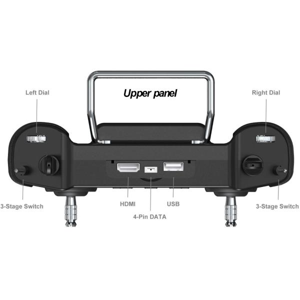 High Brightness LCD IP67 30km UAV Parts , PIX APM Drone Remote Control