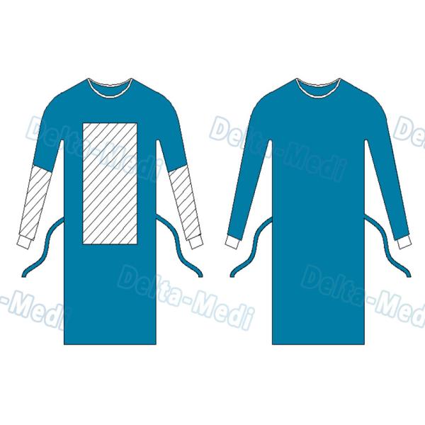 Barrier Disposable Surgical Gown , SMS Surgery Gown Alcohol Resistant With Towels