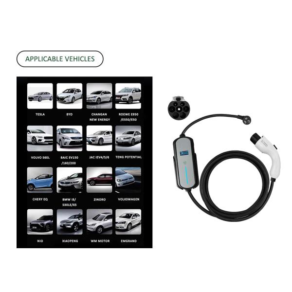 20 Amp 10 AWG EVSE Home Charger EV EVSE Type 2 Double Pole