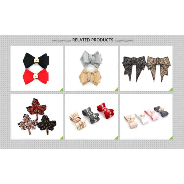 Fashion Style Wedding Shoe Decorations 80*80mm With Hanging Plating