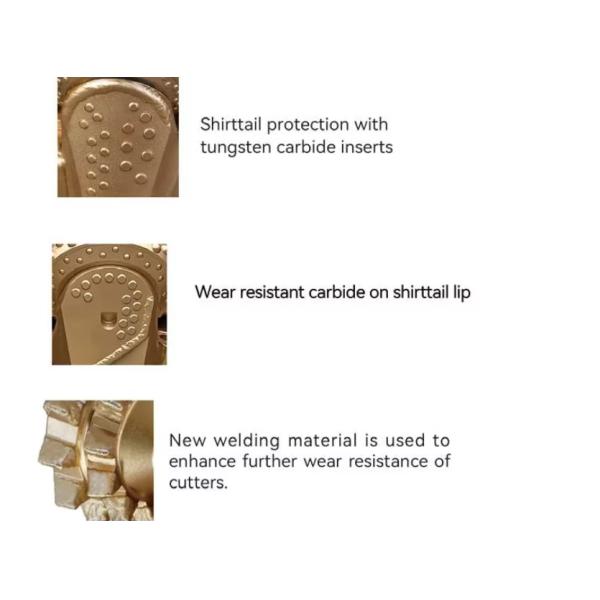 Mining Drilling Three Cone Rock Roller Tricone Bit Multiple Sizes