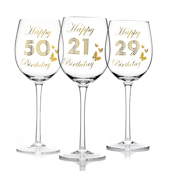 Customized Fashionable Glass Gift Elegant And High-End Birthday Glasses