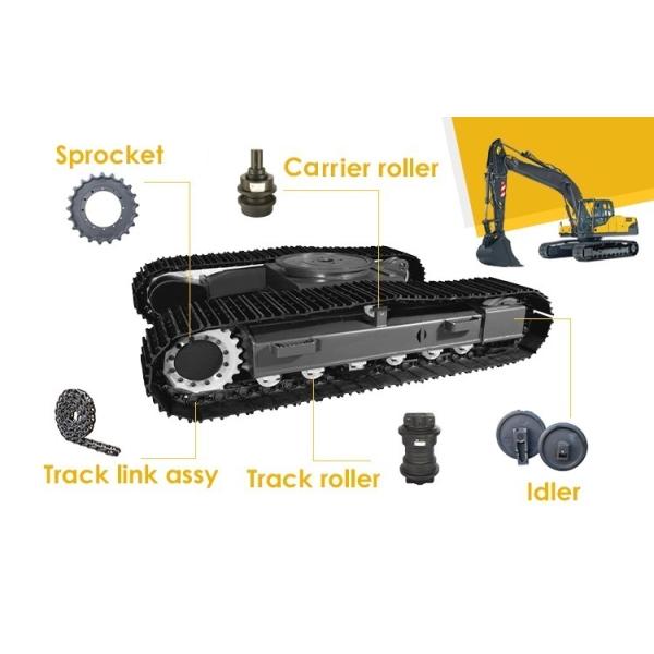 40SiMnTi 50Mn E349 Excavator Chain Roller Excavator Undercarriage Components